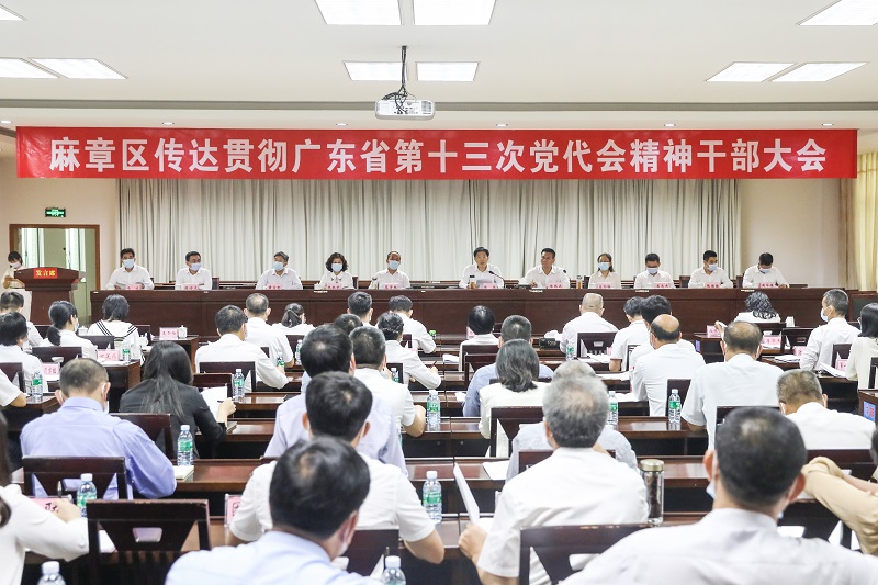 麻章区召开传达贯彻广东省第十三次党代会精神干部大会.JPG