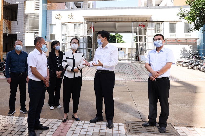 市领导陈云到广东海洋大学调研指导疫情防控工作.JPG
